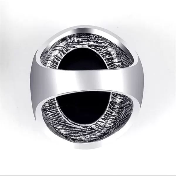 Vintage Black CZ Lucky Statement Ring for Women Girls Unisex Silver Plated Titanium Steel Crystal Imitation Obsidian Amulet Wide Band Finger Rings Comfort Fit Retro Boho Birthday Cocktail Party Jewelry Size 8Vintage Black CZ Lucky Statement Ring for Women Girls Unisex Silver Plated Titanium Steel Crystal Imitation Obsidian Amulet Wide Band Finger Rings Comfort Fit Retro Boho Birthday Cocktail Party Jewelry Size 8
