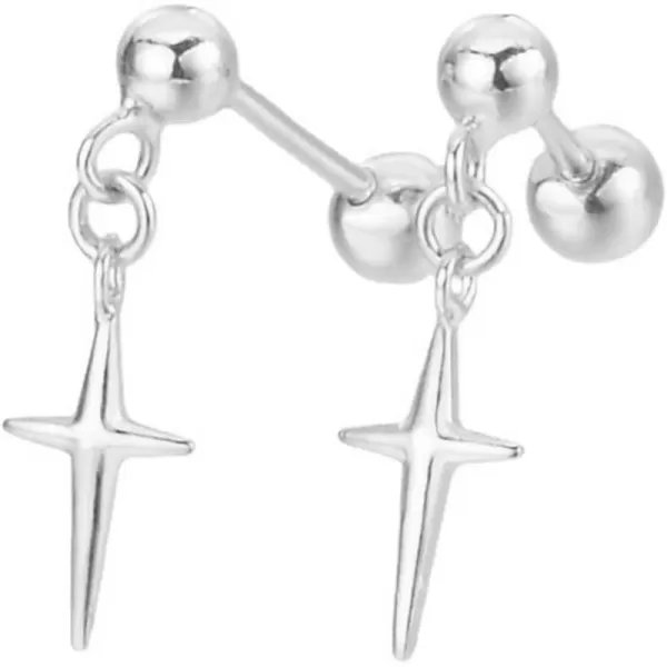 20G Minimalist Cross Ball Stud Earrings for Women Girls S925 Sterling Silver Hypoallergenic Cartilage Faith Drop Dangle Barbell Scewback Tragus Daith Fashion Punk Ear Piercing Jewelry Unique Gifts20G Minimalist Cross Ball Stud Earrings for Women Girls S925 Sterling Silver Hypoallergenic Cartilage Faith Drop Dangle Barbell Scewback Tragus Daith Fashion Punk Ear Piercing Jewelry Unique Gifts