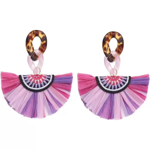 Boho Acrylic Fan Tassel Drop Statement Earrings for Women Girls Resin Tortoiseshell Chain Confetti Dangling Stud Earring Lightweight Handmade Bohemian Ethnic Summer Beach Y2K JewelryBoho Acrylic Fan Tassel Drop Statement Earrings for Women Girls Resin Tortoiseshell Chain Confetti Dangling Stud Earring Lightweight Handmade Bohemian Ethnic Summer Beach Y2K Jewelry