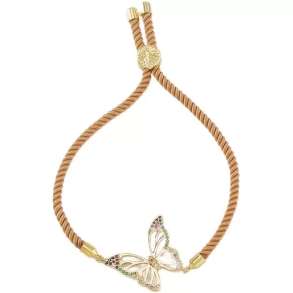 Boho Butterfly Bracelet for Women Girls Colored Cubic Zirconia Boho Sturdy Braided String Rope Adjustable Comfortable Lightweight Birthday Holiday Jewelry Dainty Gift for Daughter Mother SisterBoho Butterfly Bracelet for Women Girls Colored Cubic Zirconia Boho Sturdy Braided String Rope Adjustable Comfortable Lightweight Birthday Holiday Jewelry Dainty Gift for Daughter Mother Sister