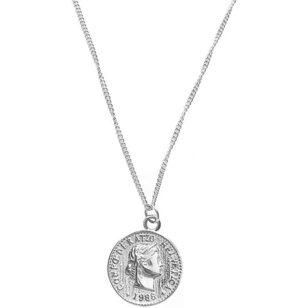 Carved Coin Pendant Necklace for Women Girls Men 925 Sterling Silver 18K White Gold Plated Simple Round Chain GoddessnbspWorship Celebrity Medal ReversiblenbspKeepsake Chic Choker Fashion Jewelry Gifts BoxCarved Coin Pendant Necklace for Women Girls Men 925 Sterling Silver 18K White Gold Plated Simple Round Chain GoddessnbspWorship Celebrity Medal ReversiblenbspKeepsake Chic Choker Fashion Jewelry Gifts Box