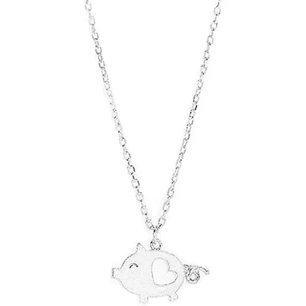 Cute Pig Pendant Necklace 925 Sterling Silver Love Heart Necklaces for Women Teen Girls Nickle Free Animal Pet Adjustable Link Chain Dainty Jewelry Gifts for Daughter NieceCute Pig Pendant Necklace 925 Sterling Silver Love Heart Necklaces for Women Teen Girls Nickle Free Animal Pet Adjustable Link Chain Dainty Jewelry Gifts for Daughter Niece