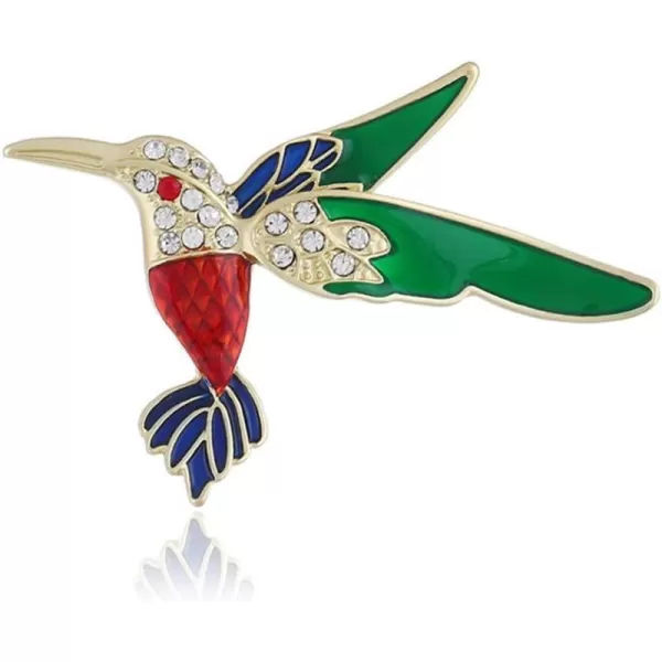 Dainty Humming Bird Rhinestone Brooch Pins for Women Girls Men Fashion Colorful Enameled Large Crystal Brooches Dress Accessories Christmas Winter Party Decor JewelryDainty Humming Bird Rhinestone Brooch Pins for Women Girls Men Fashion Colorful Enameled Large Crystal Brooches Dress Accessories Christmas Winter Party Decor Jewelry