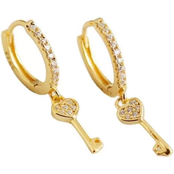 Gold Heart Key