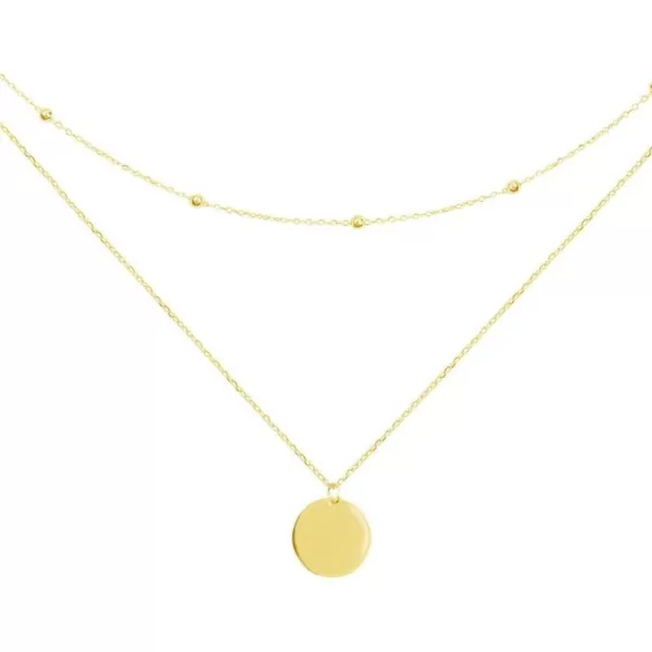 Layered Disc Pendant Choker Necklace for Women Girls 925 Sterling Silver Dainty Full Moon Circle Coin Collar TwoDouble Chain Fashion Y Jewelry Best Gifts Box Birthday Wedding 14k Gold PlatedLayered Disc Pendant Choker Necklace for Women Girls 925 Sterling Silver Dainty Full Moon Circle Coin Collar TwoDouble Chain Fashion Y Jewelry Best Gifts Box Birthday Wedding 14k Gold Plated