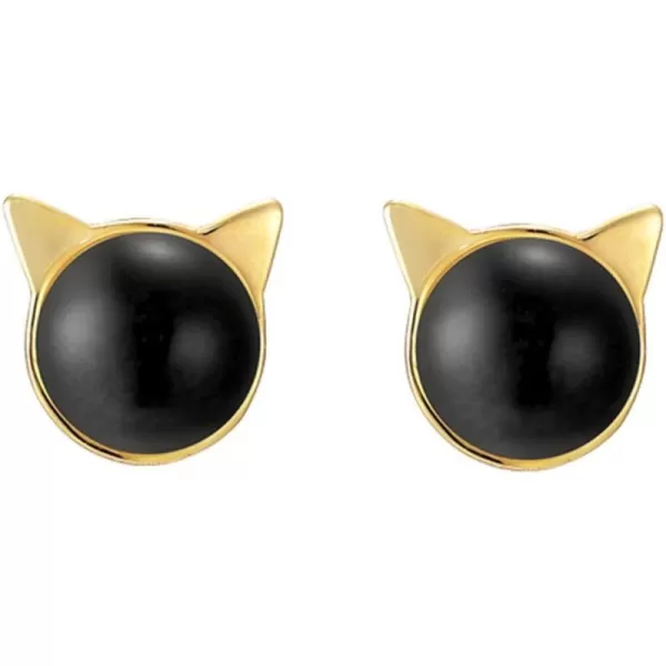 Mini Cat Pearl Sterling Silver Stud Earrings for Women Teen Girls 14K Gold Plated Sensitive Ears Tiny Imitation Pearls Cartilage Tragus Luck Post Pin Fashion Cute Animal Jewelry Dainty Gifts BlackMini Cat Pearl Sterling Silver Stud Earrings for Women Teen Girls 14K Gold Plated Sensitive Ears Tiny Imitation Pearls Cartilage Tragus Luck Post Pin Fashion Cute Animal Jewelry Dainty Gifts Black
