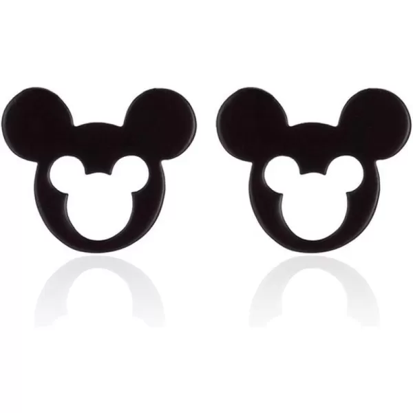 Minimalist Mouse Small Stud Earrings for Women Teen Girls Stainless Steel Hypoallergenic Cute Silhouette Buttton Studs Cartilage Tragus Post Fashion Punk Birthday Christmas Halloween Jewelry Gifts Hollow BlackMinimalist Mouse Small Stud Earrings for Women Teen Girls Stainless Steel Hypoallergenic Cute Silhouette Buttton Studs Cartilage Tragus Post Fashion Punk Birthday Christmas Halloween Jewelry Gifts Hollow Black