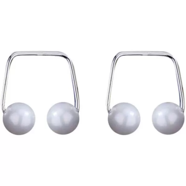 Pearl Rectangle Stud Earrings for Women Girls 925 Sterling Silver 6mm Shell Pearls Dangle Drop Similar Music Note Shaped Hypoallergenic Geometrical Birthday Wedding Jewelry Unique Gifts for Girl FriendPearl Rectangle Stud Earrings for Women Girls 925 Sterling Silver 6mm Shell Pearls Dangle Drop Similar Music Note Shaped Hypoallergenic Geometrical Birthday Wedding Jewelry Unique Gifts for Girl Friend