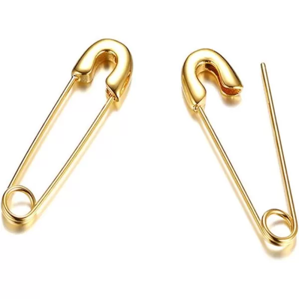 Punk Safety Pin Cartilage for Women Teen Girls Stainless Steel Minimalist Hoop Earrings Personalized Dangle Drop Fashion Hypoallergenic Jewelry Gifts 33mm GoldPunk Safety Pin Cartilage for Women Teen Girls Stainless Steel Minimalist Hoop Earrings Personalized Dangle Drop Fashion Hypoallergenic Jewelry Gifts 33mm Gold