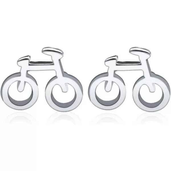Small Bicycle Studs Earrings for Women Girls 925 Sterling Silver Cartilage Tragus Cute Bike Tiny Unique Safety Pin Earrings Hypoallergenic Post Fashion Personalized Unisex Jewerly Gift for Best FriendSmall Bicycle Studs Earrings for Women Girls 925 Sterling Silver Cartilage Tragus Cute Bike Tiny Unique Safety Pin Earrings Hypoallergenic Post Fashion Personalized Unisex Jewerly Gift for Best Friend