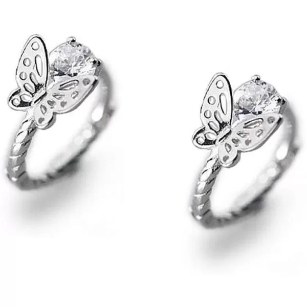 Tiny Filigree Butterfly Twisted Hoop Earrings for Women Teen Girls S925 Sterling Silver Charms Solitaire CZ Crystal Diamond Round Screw Thread Dangle Cuff Cartilage Earrings Hypoallergenic Huggie GiftTiny Filigree Butterfly Twisted Hoop Earrings for Women Teen Girls S925 Sterling Silver Charms Solitaire CZ Crystal Diamond Round Screw Thread Dangle Cuff Cartilage Earrings Hypoallergenic Huggie Gift