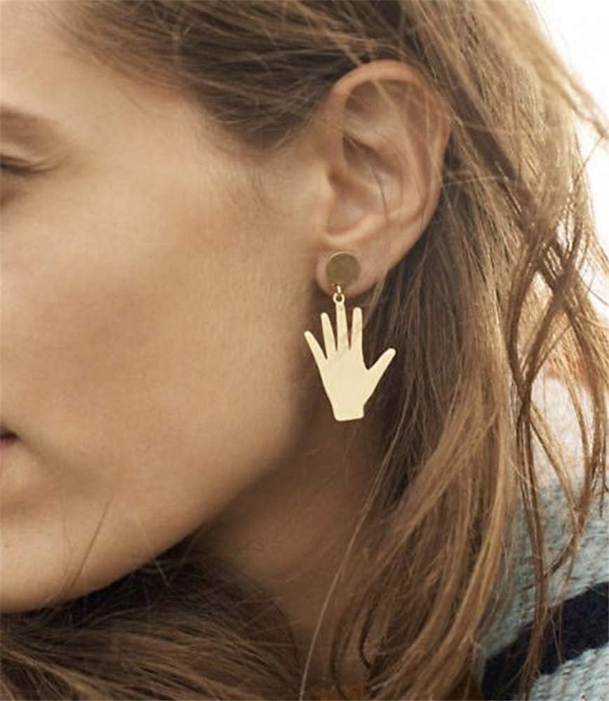 Gold Hand Earrings Dangle Stud for Women Girls Copper Minimalist OK Fine Sign Language Vintage Drop Dangling Earring Hypoallergenic Unique Personalized Party Punk Jewelry BFF GiftsGold Hand Earrings Dangle Stud for Women Girls Copper Minimalist OK Fine Sign Language Vintage Drop Dangling Earring Hypoallergenic Unique Personalized Party Punk Jewelry BFF Gifts
