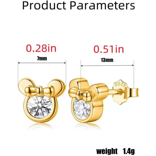 20g Cute Mouse Small Stud Earrings for Women Girls Daughter 925 Sterling Silver Hypoallergenic Cubic Zirconia Crystal Bowknot Animal Mice Piercing Cartilage Tragus Post Dainty Gifts Birthday20g Cute Mouse Small Stud Earrings for Women Girls Daughter 925 Sterling Silver Hypoallergenic Cubic Zirconia Crystal Bowknot Animal Mice Piercing Cartilage Tragus Post Dainty Gifts Birthday