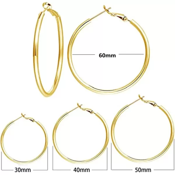 4 Pairs Minimalist Big Hoop Earrings Set for Women Girls Stainless Steel Hypoallergenic Geometric Big Large Huggie Hoops Dangle Loop Earring Fashion Punk Jewelry Sensitive Ears 3456mm Gold4 Pairs Minimalist Big Hoop Earrings Set for Women Girls Stainless Steel Hypoallergenic Geometric Big Large Huggie Hoops Dangle Loop Earring Fashion Punk Jewelry Sensitive Ears 3456mm Gold