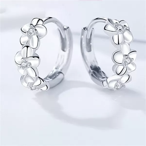 Blossom Small CZ Flower Hoop Earrings for Women Girls 925 Sterling Silver Cubic Zirconia Huggie Cute Daisy Flowers Cartilage Hoops Hypoallergenic Dainty Birthday Wedding Jewelry Gifts for Mom DaughterBlossom Small CZ Flower Hoop Earrings for Women Girls 925 Sterling Silver Cubic Zirconia Huggie Cute Daisy Flowers Cartilage Hoops Hypoallergenic Dainty Birthday Wedding Jewelry Gifts for Mom Daughter