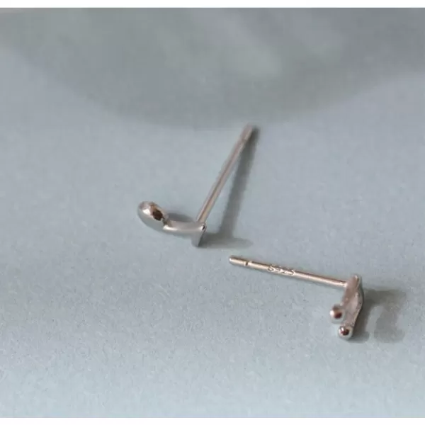 Cute Music Note Small Stud Earrings for Women Girls 925 Sterling Silver Hypoallergenic Minimalist Asymmetrical Treble Clef Studs Cartilage Tragus Post Dainty Birthday Holiday Jewelry GiftsCute Music Note Small Stud Earrings for Women Girls 925 Sterling Silver Hypoallergenic Minimalist Asymmetrical Treble Clef Studs Cartilage Tragus Post Dainty Birthday Holiday Jewelry Gifts