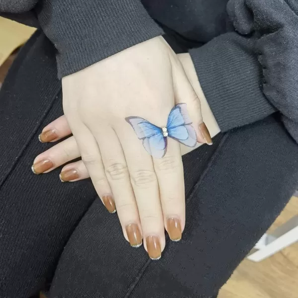 Dtja CZ Chiffon Butterfly Statement Ring for Women Girls Silver Tone Expandanble Adjustable Blue Wings Open Wrap Rings Comfort Fit Vintage Wedding Engagement Valentine Party JewelryDtja CZ Chiffon Butterfly Statement Ring for Women Girls Silver Tone Expandanble Adjustable Blue Wings Open Wrap Rings Comfort Fit Vintage Wedding Engagement Valentine Party Jewelry