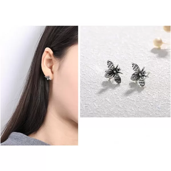 Dtja Cute Bumble Bee Earrings Studs for Women Girls Men S925 Sterling Silver Tiny Lovely Honey Queen Bee Mini Insect Animal Post Stud Earring Hypoallergenic Piercing Ear Huggie Delicate Unisex GiftsDtja Cute Bumble Bee Earrings Studs for Women Girls Men S925 Sterling Silver Tiny Lovely Honey Queen Bee Mini Insect Animal Post Stud Earring Hypoallergenic Piercing Ear Huggie Delicate Unisex Gifts
