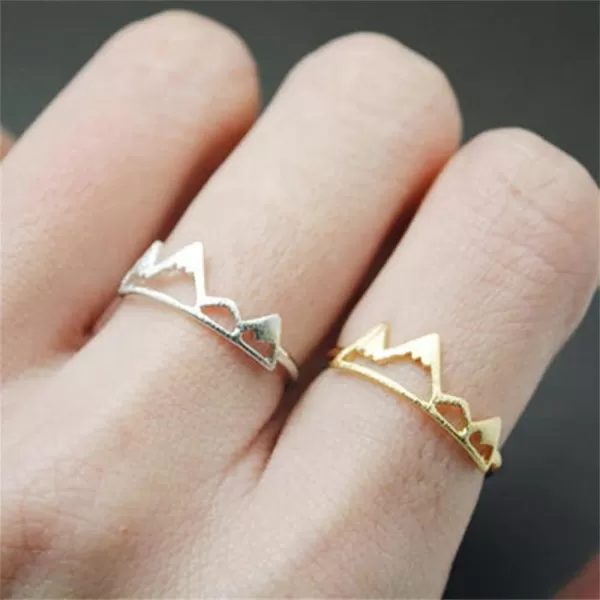 Dtja Minimalist Mountain 925 Sterling Silver Statement Ring for Women Girls Brushed Adjustable Open Band Wrap Comfort Fit Snow Mountains Jewelry Gift for Natural Scenery LoverDtja Minimalist Mountain 925 Sterling Silver Statement Ring for Women Girls Brushed Adjustable Open Band Wrap Comfort Fit Snow Mountains Jewelry Gift for Natural Scenery Lover