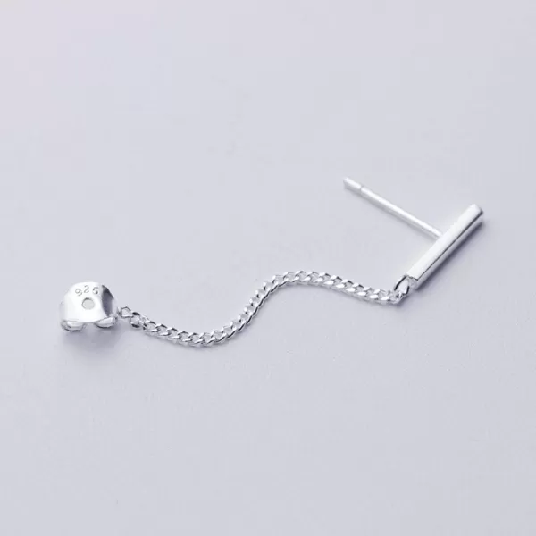 Minimalist Bar Short Dangle Earrings with Chain Drop 925 Sterling Silver Personalized Studs for Women Men Girls Hypoallergenic Fashion JewelryMinimalist Bar Short Dangle Earrings with Chain Drop 925 Sterling Silver Personalized Studs for Women Men Girls Hypoallergenic Fashion Jewelry