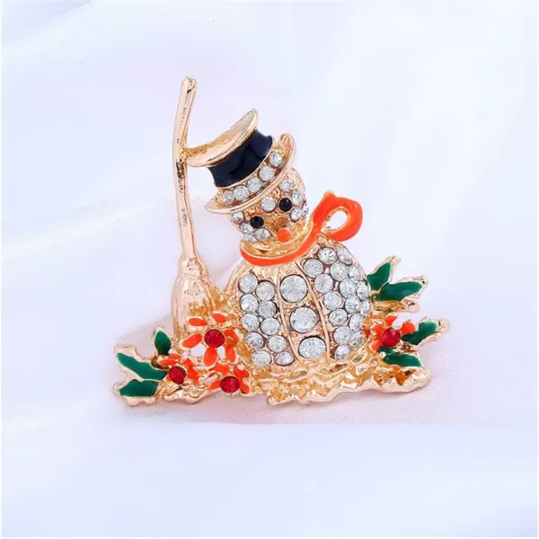 Snowman CZ Brooches for Women Men Girls Gold Tone Fashion Vintage Clear Austrian Crystal Rhinestone Brooch Pins Bow Tie Necktie Winter Costume Dress Accessories Jewelry Unisex Christmas GiftsSnowman CZ Brooches for Women Men Girls Gold Tone Fashion Vintage Clear Austrian Crystal Rhinestone Brooch Pins Bow Tie Necktie Winter Costume Dress Accessories Jewelry Unisex Christmas Gifts