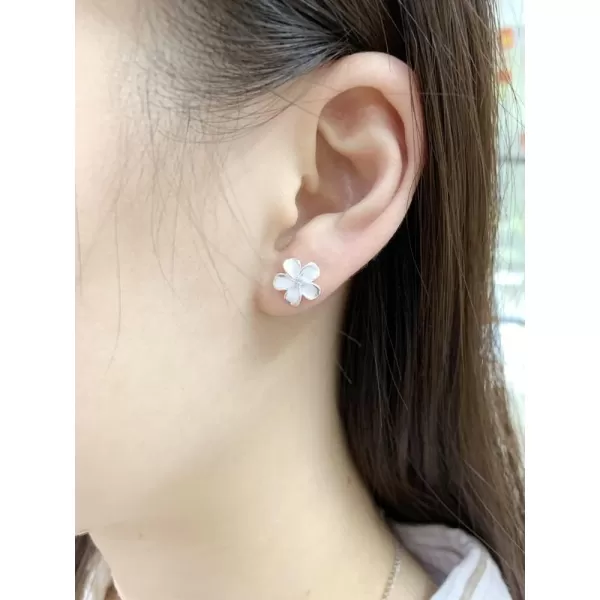 Tiny Flower Stud Earrings Sterling Silver Cubic Zirconia for Women Girls Hypoallergenic 20g Piercing Ear Cartilage Studs Tragus Post Pin Birthday Mothers Day Wedding Jewelry Dainty Gifts10mm