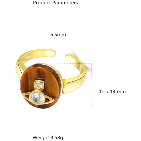 Vintage Saturn 925 Sterling Silver CZ Engatement Ring for Women Girls Statement Wedding Imitation Tiger Eye Planet Star Universe Open Band Finger Rings Comfort Fit Fashion Retro Jewelry Delicate GiftVintage Saturn 925 Sterling Silver CZ Engatement Ring for Women Girls Statement Wedding Imitation Tiger Eye Planet Star Universe Open Band Finger Rings Comfort Fit Fashion Retro Jewelry Delicate Gift