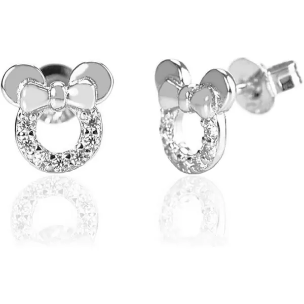 925 Sterling Silver CZ Mouse Stud Earrings for Girls Women Cubic Zirconia Tiny Cute Mice Stud Post Pin Earring Hypoallergenic for Sensitive Ear Dainty Jewelry Giftsclassic