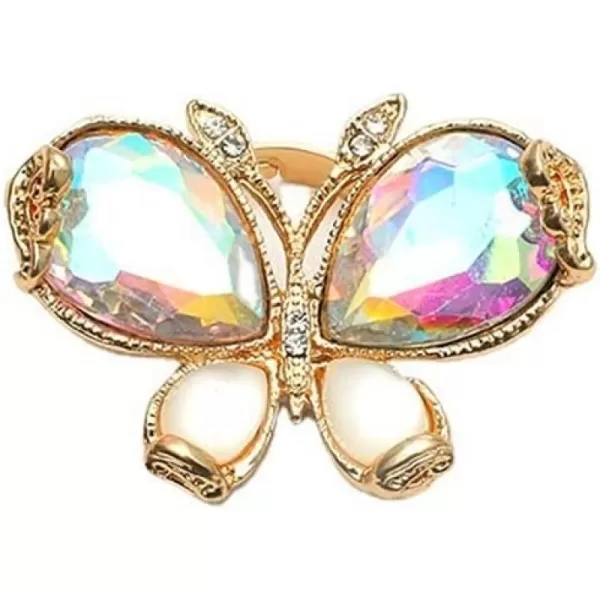 Big Butterfly Statement Ring for Women Girls Gold Antique Mosaic Crystal CZ Wedding Engagement Expandable Open Wrap Finger Rings Adjustable Comfort Fit Boho Indian Bollywood Style Exaggerated Y2K JewelryBig Butterfly Statement Ring for Women Girls Gold Antique Mosaic Crystal CZ Wedding Engagement Expandable Open Wrap Finger Rings Adjustable Comfort Fit Boho Indian Bollywood Style Exaggerated Y2K Jewelry