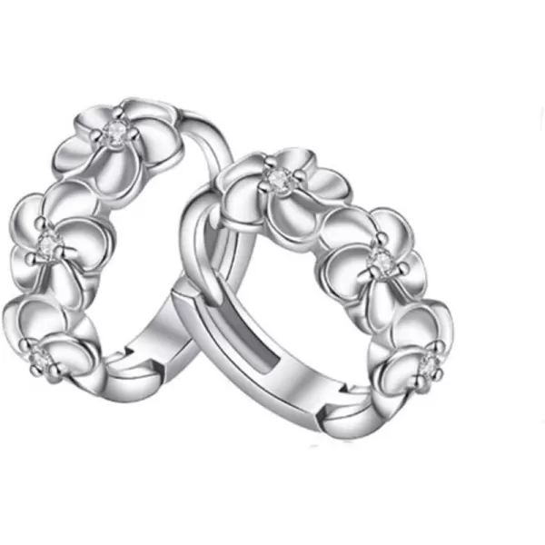 Blossom Small CZ Flower Hoop Earrings for Women Girls 925 Sterling Silver Cubic Zirconia Huggie Cute Daisy Flowers Cartilage Hoops Hypoallergenic Dainty Birthday Wedding Jewelry Gifts for Mom DaughterBlossom Small CZ Flower Hoop Earrings for Women Girls 925 Sterling Silver Cubic Zirconia Huggie Cute Daisy Flowers Cartilage Hoops Hypoallergenic Dainty Birthday Wedding Jewelry Gifts for Mom Daughter