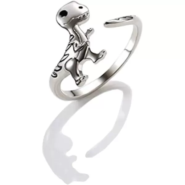 Open Dinosaur Ring for Women Girls Cute Adjustable Expandable Tyrannosaurus Statement Finger Rings Comfort Fit Easter Halloween Birthday Jewelry Dainty GiftOpen Dinosaur Ring for Women Girls Cute Adjustable Expandable Tyrannosaurus Statement Finger Rings Comfort Fit Easter Halloween Birthday Jewelry Dainty Gift