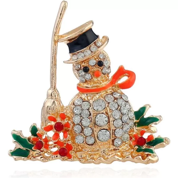 Snowman CZ Brooches for Women Men Girls Gold Tone Fashion Vintage Clear Austrian Crystal Rhinestone Brooch Pins Bow Tie Necktie Winter Costume Dress Accessories Jewelry Unisex Christmas GiftsSnowman CZ Brooches for Women Men Girls Gold Tone Fashion Vintage Clear Austrian Crystal Rhinestone Brooch Pins Bow Tie Necktie Winter Costume Dress Accessories Jewelry Unisex Christmas Gifts