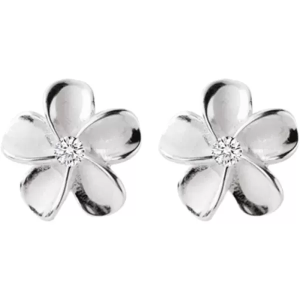 Tiny Flower Stud Earrings Sterling Silver Cubic Zirconia for Women Girls Hypoallergenic 20g Piercing Ear Cartilage Studs Tragus Post Pin Birthday Mothers Day Wedding Jewelry Dainty Gifts6mm