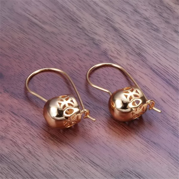 Hollow Ball Dangle Hoop Earrings for Women Girls Rose Gold Hypoallergenic Geometric Round Drop Lever Back Hook Stud Vintage Boho Style Birthday Wedding Retro Party Jewelry GiftsHollow Ball Dangle Hoop Earrings for Women Girls Rose Gold Hypoallergenic Geometric Round Drop Lever Back Hook Stud Vintage Boho Style Birthday Wedding Retro Party Jewelry Gifts