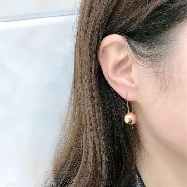 Hollow Ball Dangle Hoop Earrings for Women Girls Rose Gold Hypoallergenic Geometric Round Drop Lever Back Hook Stud Vintage Boho Style Birthday Wedding Retro Party Jewelry GiftsHollow Ball Dangle Hoop Earrings for Women Girls Rose Gold Hypoallergenic Geometric Round Drop Lever Back Hook Stud Vintage Boho Style Birthday Wedding Retro Party Jewelry Gifts