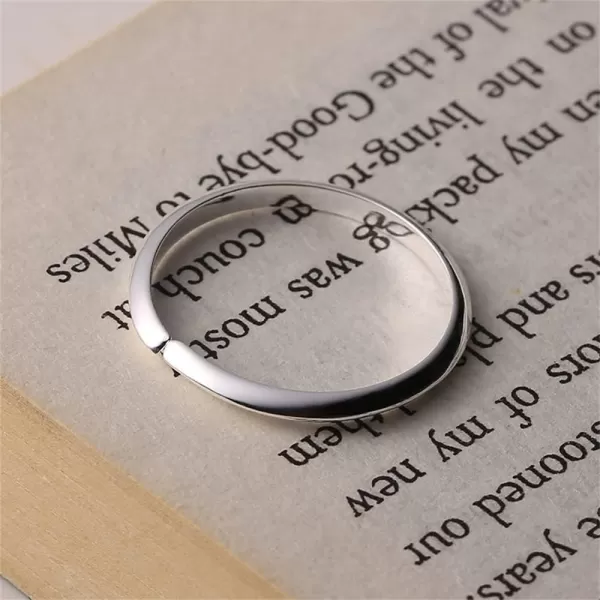 Minimalist 925 Sterling Silver Adjustable Open Band Ring for Women Girls Polished Expendable Simple Knuckle Finger Rings Comfort Fit Fashion Jewelry Gift Size 79Minimalist 925 Sterling Silver Adjustable Open Band Ring for Women Girls Polished Expendable Simple Knuckle Finger Rings Comfort Fit Fashion Jewelry Gift Size 79