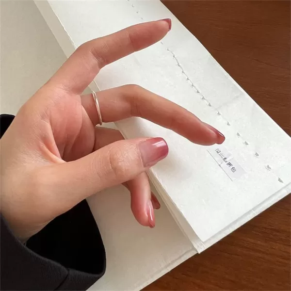 Minimalist 925 Sterling Silver Adjustable Open Band Ring for Women Girls Polished Expendable Simple Knuckle Finger Rings Comfort Fit Fashion Jewelry Gift Size 79Minimalist 925 Sterling Silver Adjustable Open Band Ring for Women Girls Polished Expendable Simple Knuckle Finger Rings Comfort Fit Fashion Jewelry Gift Size 79