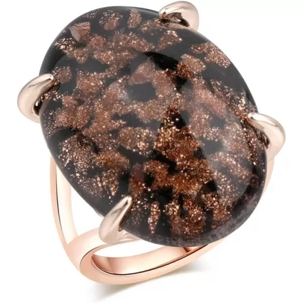 Vintage Agage Ring for Women Girls Rose Gold Plated Chunky Dome Black Artificial Band Ring Comfort Fit Boho Bollywood Turkish Style Jewelry Size 8Vintage Agage Ring for Women Girls Rose Gold Plated Chunky Dome Black Artificial Band Ring Comfort Fit Boho Bollywood Turkish Style Jewelry Size 8