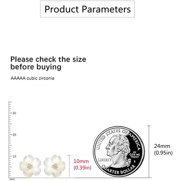 CZ Shell Pearl Flower Stud Earrings for Women Girls S925 Sterling Silver Hypoallergenic Crystal Cute Small Floral Statement Cartilage Tragus Post Pin Fashion Birthday Christmas JewelryCZ Shell Pearl Flower Stud Earrings for Women Girls S925 Sterling Silver Hypoallergenic Crystal Cute Small Floral Statement Cartilage Tragus Post Pin Fashion Birthday Christmas Jewelry