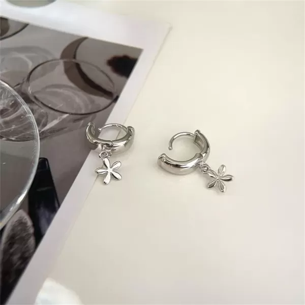 Flower Small Hoop Earrings for Women Girls 925 Sterling Silver Cute Charms Dangle Drop Tiny Chunky Huggie Hoops Cartilage 18G Piercing Cuff Wrap Clip Fashion Minimalist Jewelry Gifts SilverFlower Small Hoop Earrings for Women Girls 925 Sterling Silver Cute Charms Dangle Drop Tiny Chunky Huggie Hoops Cartilage 18G Piercing Cuff Wrap Clip Fashion Minimalist Jewelry Gifts Silver