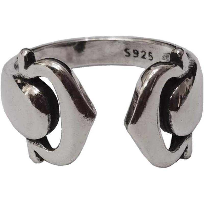 Dtja Vintage Anchor Open Band Ring for Women Girls Silvery Statement Adjustable Expandable Heart Direction Promise Comfort Fit Finger Rings Fashion Personalized Punk Jewelry BFF GiftsDtja Vintage Anchor Open Band Ring for Women Girls Silvery Statement Adjustable Expandable Heart Direction Promise Comfort Fit Finger Rings Fashion Personalized Punk Jewelry BFF Gifts