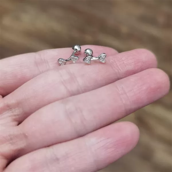 18G CZ Love Heart Arrow Cartilage Tragus Stud Earrings for Women Girls 925 Sterling Silver Hypoallergenic for Sensitive Ear Geometric Triangle Tiny Small Studs 4mm Ball Screw Back Barbell Piercing18G CZ Love Heart Arrow Cartilage Tragus Stud Earrings for Women Girls 925 Sterling Silver Hypoallergenic for Sensitive Ear Geometric Triangle Tiny Small Studs 4mm Ball Screw Back Barbell Piercing