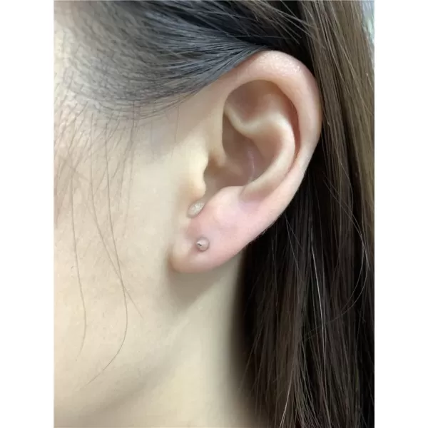 18G Mini Spike Cone Cartilage Tragus Stud Earrings for Women Girls 925 Sterling Silver Hypoallergenic Sensitive Ear Geometric Triangle Tiny Small Studs 4mm Ball Screw Back Barbell Fashion Body Piercing JewelrySilver