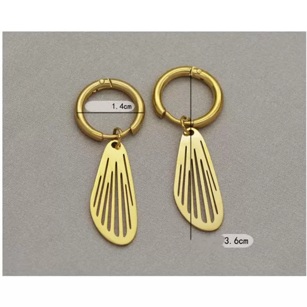 18K Gold Plated Filigree Wing Dangle Hoop Earrings for Women Girls Stainless Steel Hypoallergenic Cute Feather Leaf Drop Dangling Huggie Hoops Retro Punk Party Birthday Christmas Jewelry for Senstive Ear18K Gold Plated Filigree Wing Dangle Hoop Earrings for Women Girls Stainless Steel Hypoallergenic Cute Feather Leaf Drop Dangling Huggie Hoops Retro Punk Party Birthday Christmas Jewelry for Senstive Ear