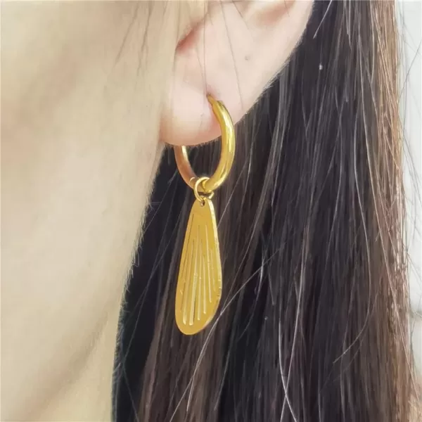 18K Gold Plated Filigree Wing Dangle Hoop Earrings for Women Girls Stainless Steel Hypoallergenic Cute Feather Leaf Drop Dangling Huggie Hoops Retro Punk Party Birthday Christmas Jewelry for Senstive Ear18K Gold Plated Filigree Wing Dangle Hoop Earrings for Women Girls Stainless Steel Hypoallergenic Cute Feather Leaf Drop Dangling Huggie Hoops Retro Punk Party Birthday Christmas Jewelry for Senstive Ear