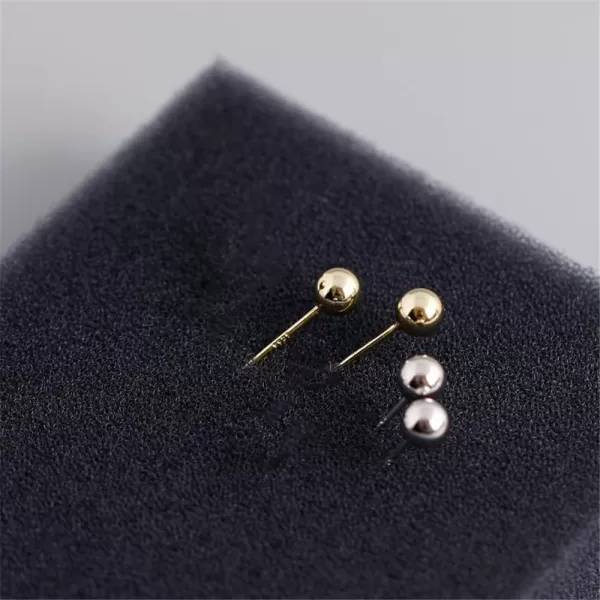 2 Pairs Ball Bead Hypoallergenic Piercing Stud Earrings Set 925 Sterling Silver 4mm Balls Tiny Small Cartilage Tragus Post Dainty Body Jewelry Gifts Silver2 Pairs Ball Bead Hypoallergenic Piercing Stud Earrings Set 925 Sterling Silver 4mm Balls Tiny Small Cartilage Tragus Post Dainty Body Jewelry Gifts Silver