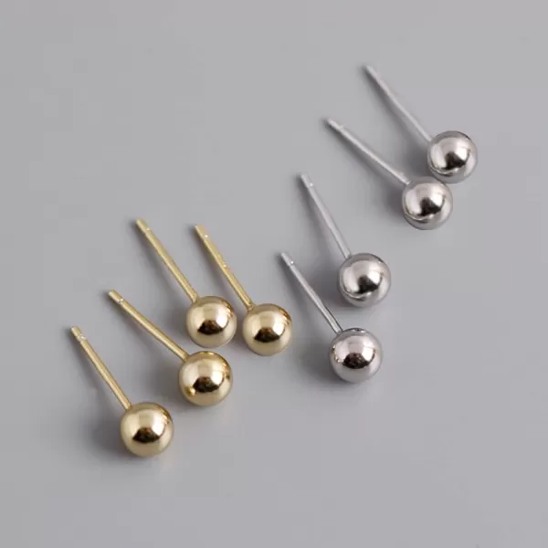 2 Pairs Ball Bead Hypoallergenic Piercing Stud Earrings Set 925 Sterling Silver 4mm Balls Tiny Small Cartilage Tragus Post Dainty Body Jewelry Gifts Silver2 Pairs Ball Bead Hypoallergenic Piercing Stud Earrings Set 925 Sterling Silver 4mm Balls Tiny Small Cartilage Tragus Post Dainty Body Jewelry Gifts Silver