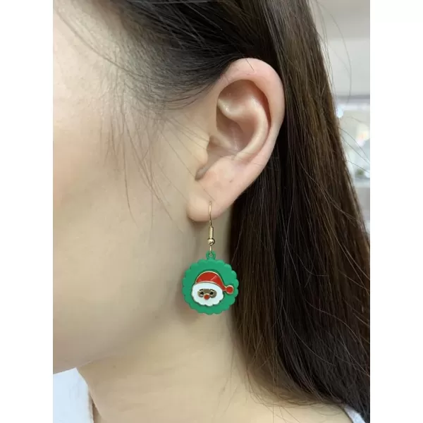 2 Pairs Christmas Santa Claus Earrings Set for Women Girls Hypoallergenic Cute Charms Dangle Drop Hook Stud Fashion Dainty Xmas Holiday Party Jewelry Gifts2 Pairs Christmas Santa Claus Earrings Set for Women Girls Hypoallergenic Cute Charms Dangle Drop Hook Stud Fashion Dainty Xmas Holiday Party Jewelry Gifts