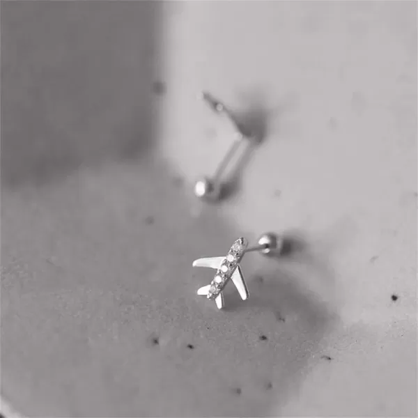 20G Airplane Cartilage Earrings for Women Girls 925 Sterling Silver Hypoallergenic Cubic Zirconia Tiny Cute Plane Ear Piercing Stud Tragus Birthday Anniversary Airline Jewelry Gifts Souvenir20G Airplane Cartilage Earrings for Women Girls 925 Sterling Silver Hypoallergenic Cubic Zirconia Tiny Cute Plane Ear Piercing Stud Tragus Birthday Anniversary Airline Jewelry Gifts Souvenir