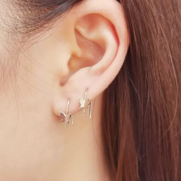 20G Minimalist Upside Down Dangle Stud Earrings for Women Girls 925 Sterling Silver Hypoallergenic Cute Small Threader Drop Cartilage Sleeper Ear Piercing Fashion Jewelry Dainty Gifts Butterfly20G Minimalist Upside Down Dangle Stud Earrings for Women Girls 925 Sterling Silver Hypoallergenic Cute Small Threader Drop Cartilage Sleeper Ear Piercing Fashion Jewelry Dainty Gifts Butterfly